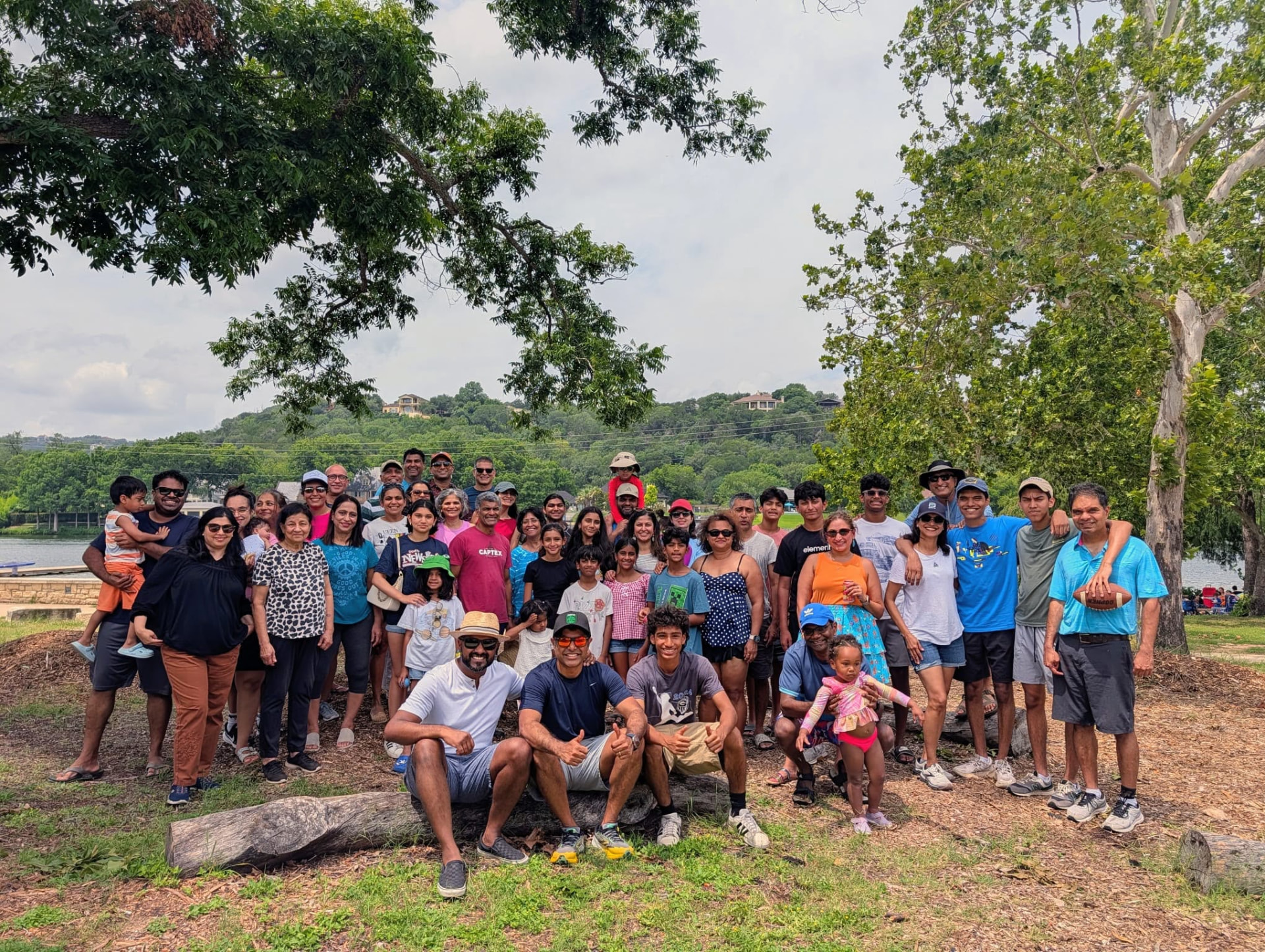 ICA families gathered outdoors for the 2026 community picnic